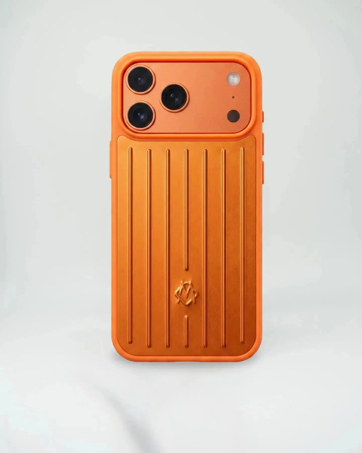 Orange RIMOWA iPhone 17 Pro Max Case | NUVALOVA Orange RIMOWA iPhone 17 Pro Max Case | NUVALOVA