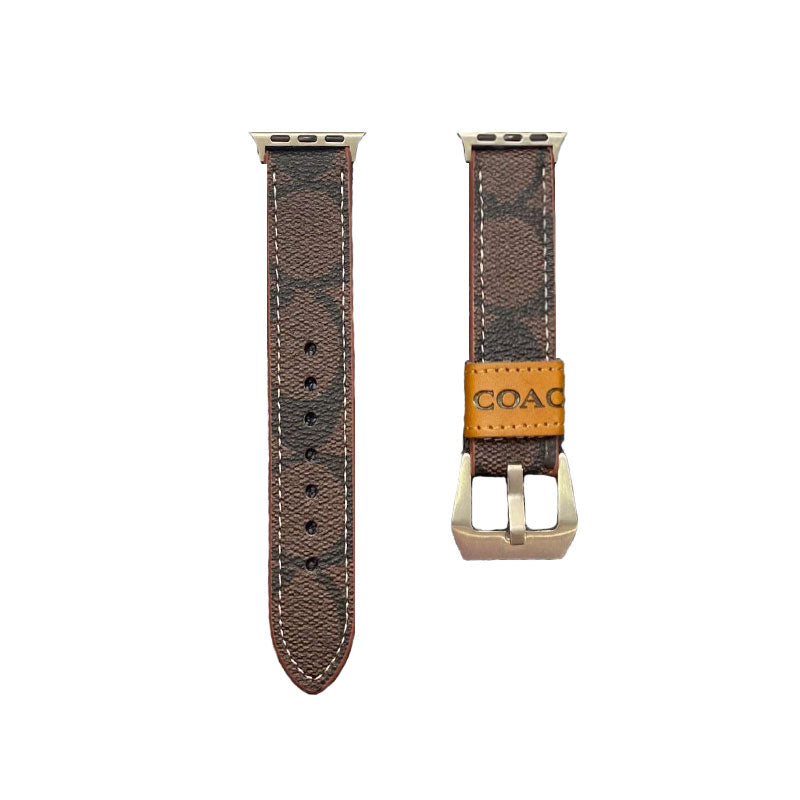 Leather Classic Apple Watch Band Dark brown-YHK244221710