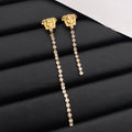 Fashion Crystal Long Chain Earrings