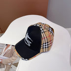 Classic Embroidered Check Baseball Cap