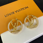 Personalized  4CM Letter Zircon Earrings