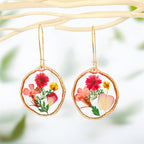 Natural Resin DIY Preserved Flower Earrings