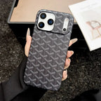 Goyard iPhone 18 Pro Case – Vintage Monogram Luxury Cover