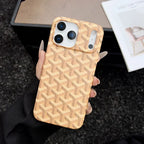 Goyard iPhone 18 Pro Case – Vintage Monogram Luxury Cover - Black