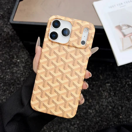 Goyard iPhone 17 Pro Max Case – Vintage Monogram Luxury Cover