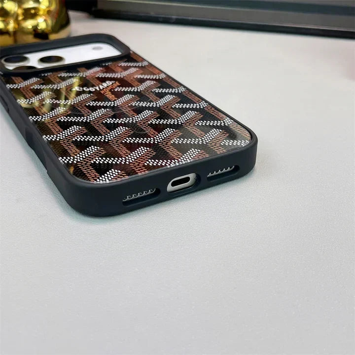Goyard iPhone 17 Pro Max Case – Magsafe Luxury Protective Cover
