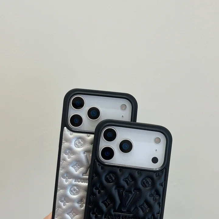 Louis Vuitton iPhone 17 Pro Max Case – Luxury Monogram Cover - Silver