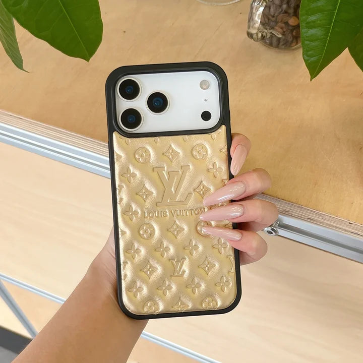 Louis Vuitton iPhone 17 Pro Max Case – Luxury Monogram Cover - Silver