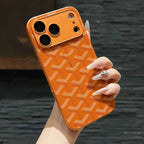 Goyard iPhone 17 Pro Max Case – Monogram Goyard Vintage Designer Cover Black