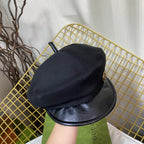 Trendy Metal Logo Octagonal Hat