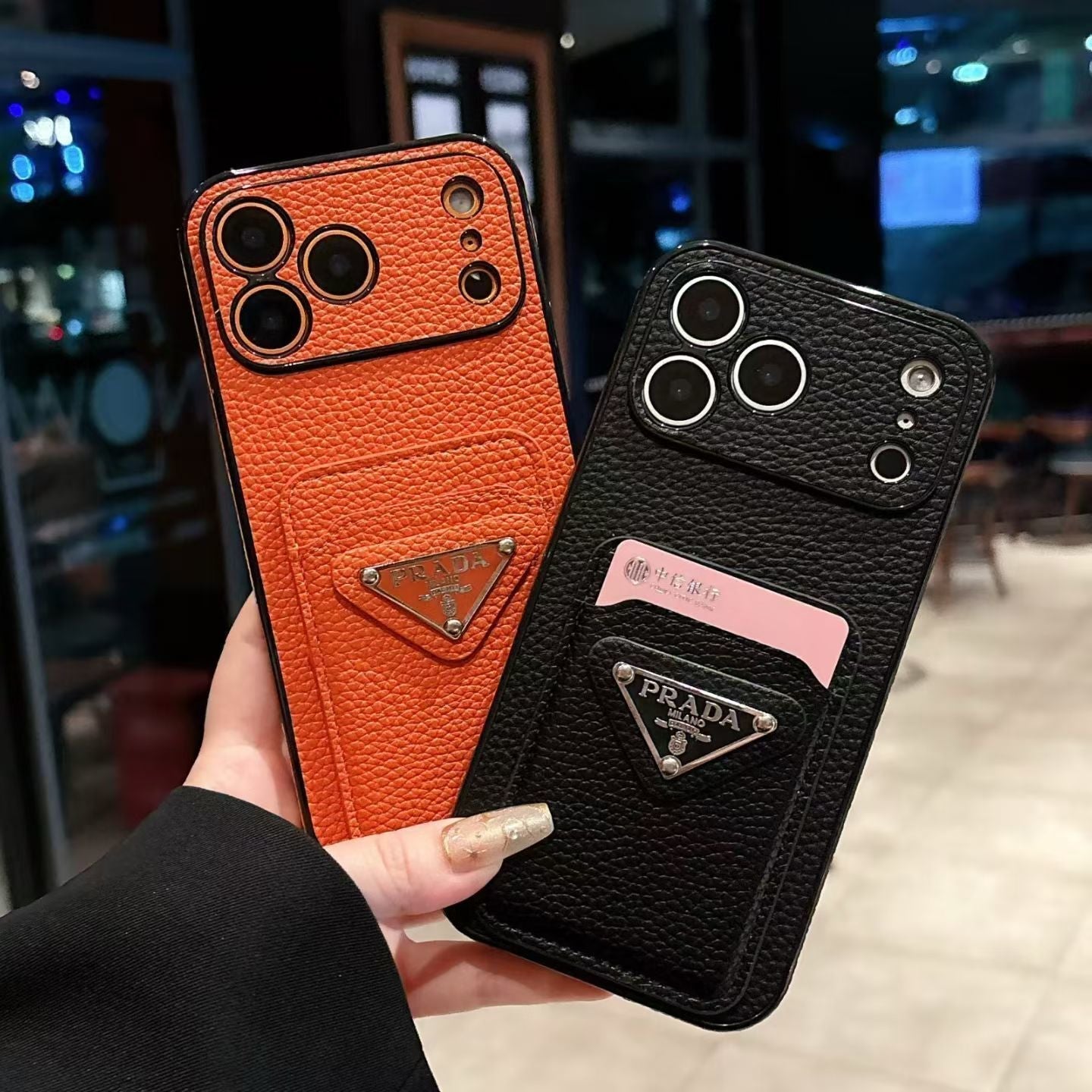 Prada iPhone 18 Pro Max Case Card Holder | MISK – NUVALOVA