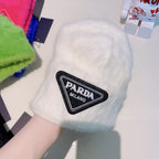 Soft Rabbit Fur Warm Knit Hat