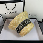 Pearl Web Straw Bucket Hat