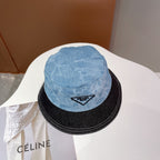 Tie Dye Denim Patchwork Bucket Hat