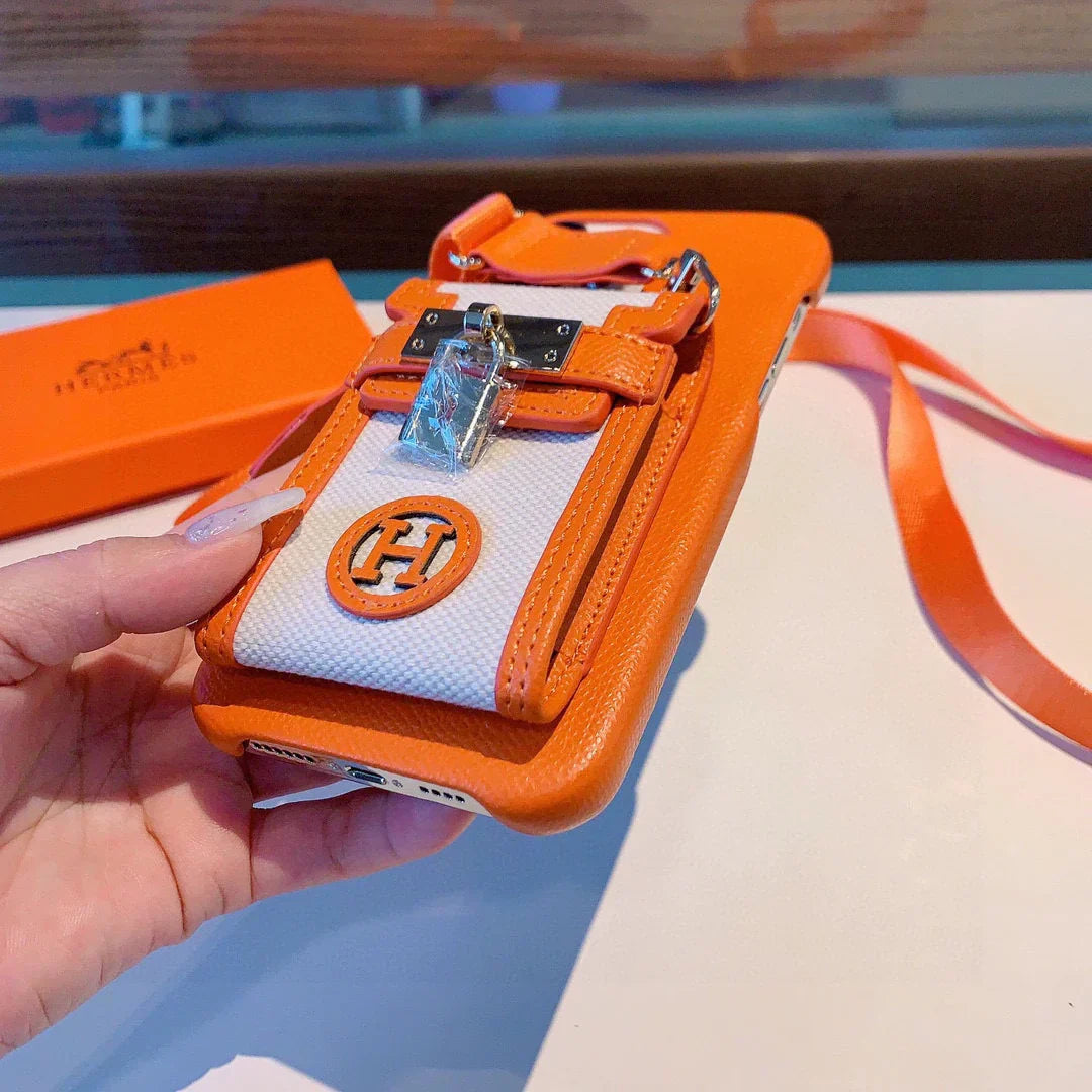 Hermès iPhone 17 Pro Max Case Leather – Luxury Designer Phone Cover
