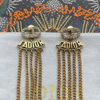 Alphabet Fringe Earrings