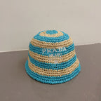 Colorblock Raffia Straw Hat