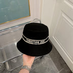 Simple Embroidered Webbing Bucket Hat