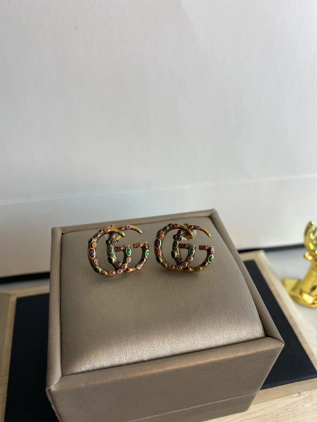 Vintage Colored Diamond Earrings