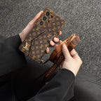 Advanced Leather Samsung Phone Case with Wallet and Strap.