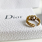 Vintage Chain Letter Open Ring