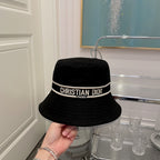 Simple Embroidered Webbing Bucket Hat