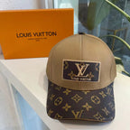 Classic Monogram Leather Stitching Baseball Cap