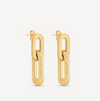 Monogram Double Hoop Earrings
