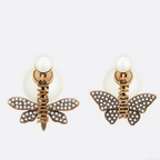 Classic Bee Collection Pearl Earrings