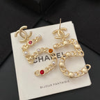 New No.5 Colored Diamond Earrings
