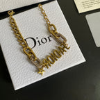 Vintage Star Letter Bracelet