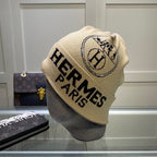 4-Color Logo Jacquard Knit Hat