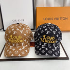 Print Embroidered letter baseball cap