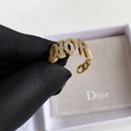 Vintage Chain Letter Open Ring