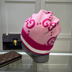 Classic Letter Jacquard Unisex Knit Hat