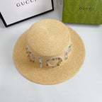Fancy Diamond LOGO Straw Hat