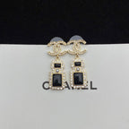 Elegant Perfume Bottle Pendant Earrings