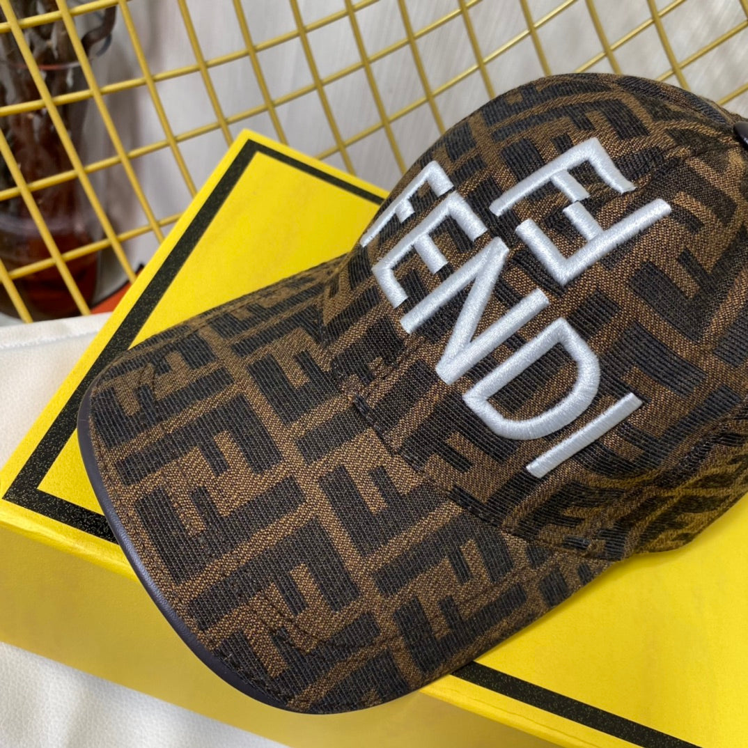 Adjustable Fendi embroidered cap