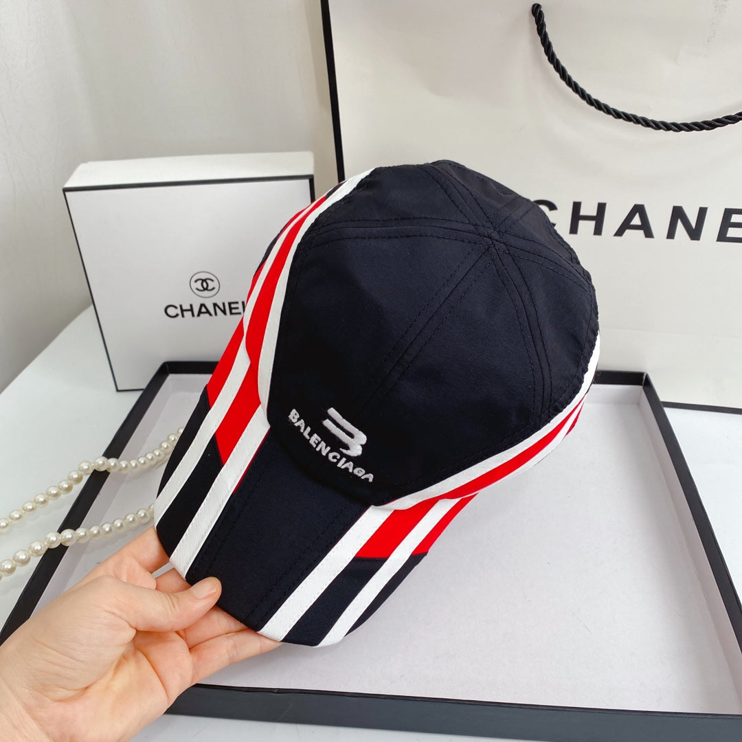 Balenciaga embroidered nylon cap side view