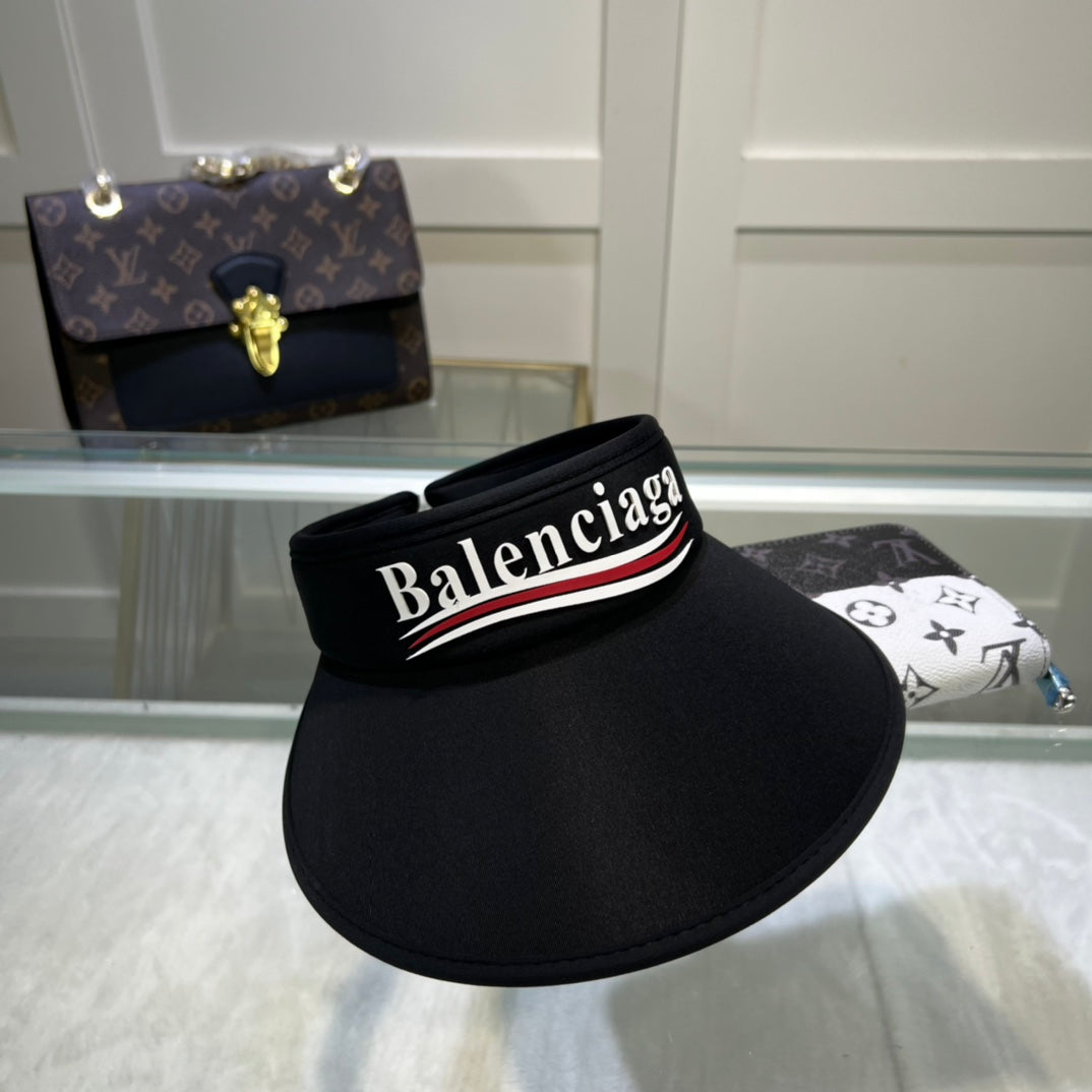 Balenciaga embroidered visor hat side view