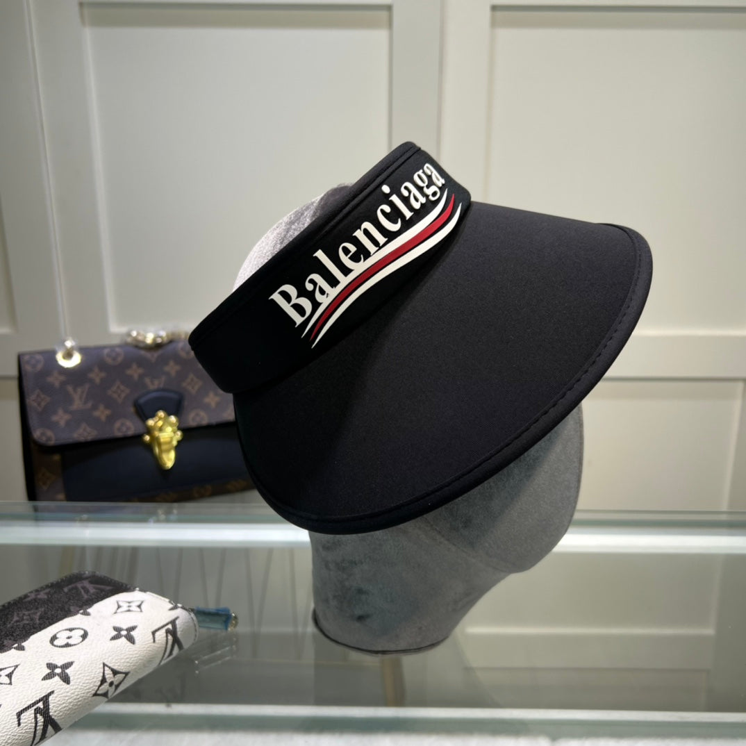 Balenciaga luxury beach visor hat