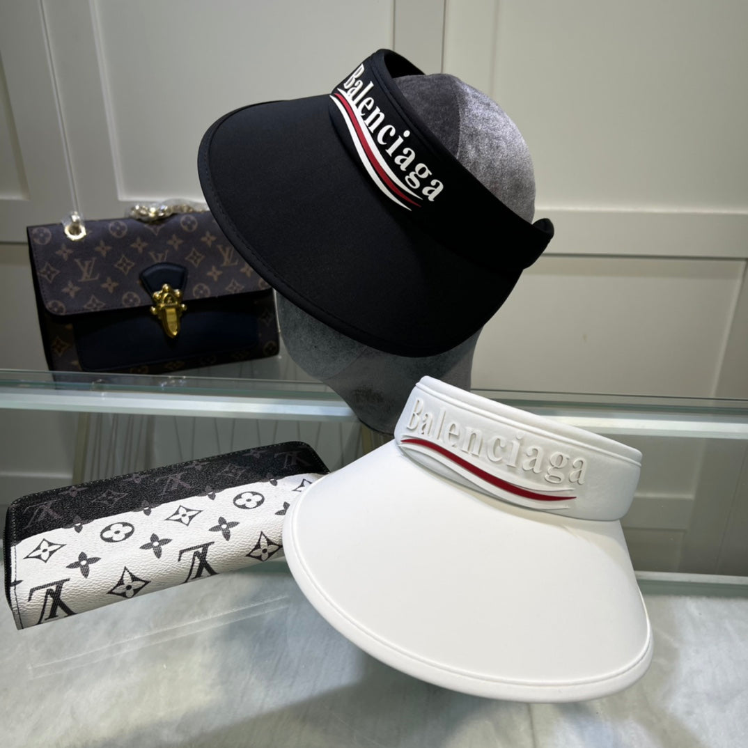 Balenciaga luxury beach visor hat