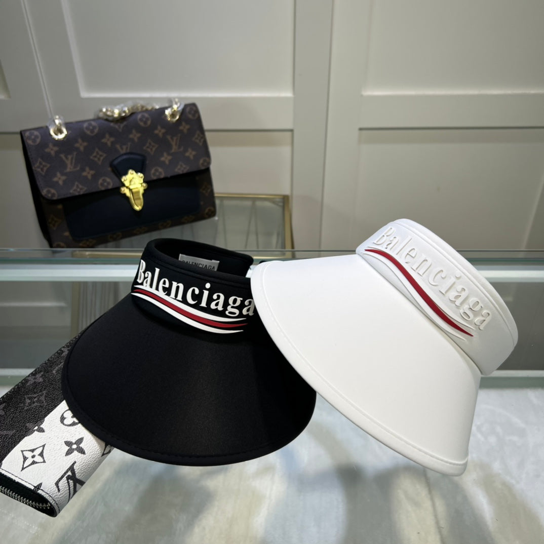 Balenciaga luxury beach visor hat