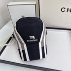 Balenciaga nylon embroidered baseball cap gray