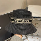 Black Christian Dior Sun Hat