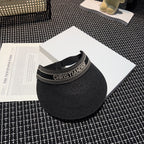 Black Christian Dior sun hat
