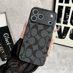 Black Coach iPhone 17 Pro Max case