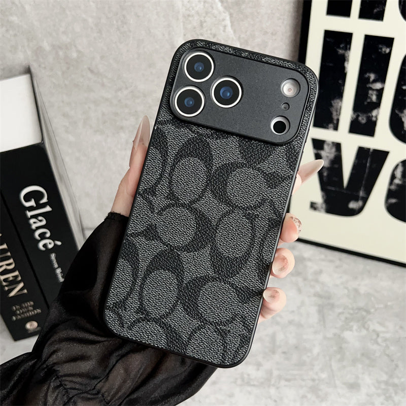 Black Coach iPhone 17 Pro Max case