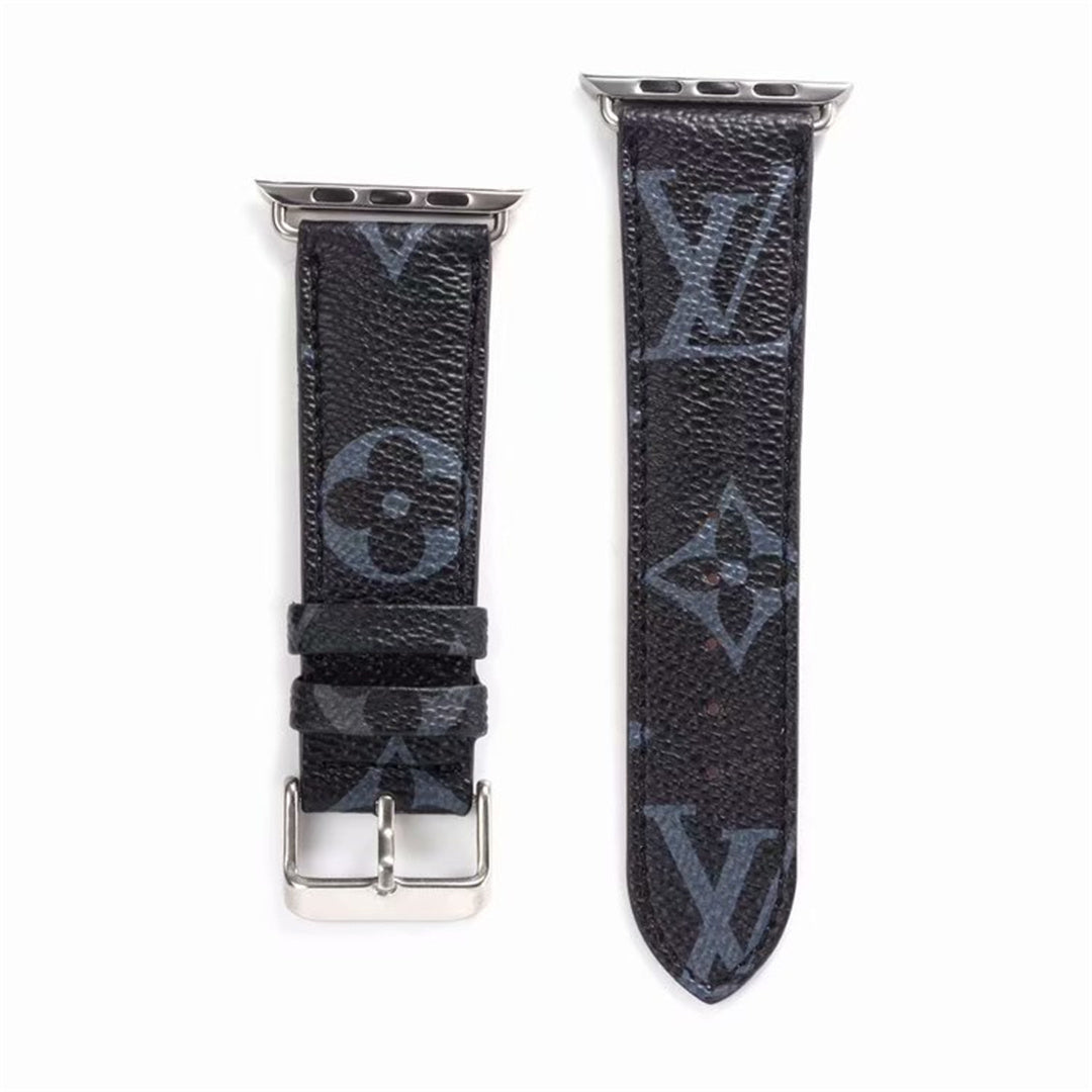 Black Monogram Apple Watch Band