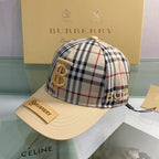 Burberry cotton baseball cap side view